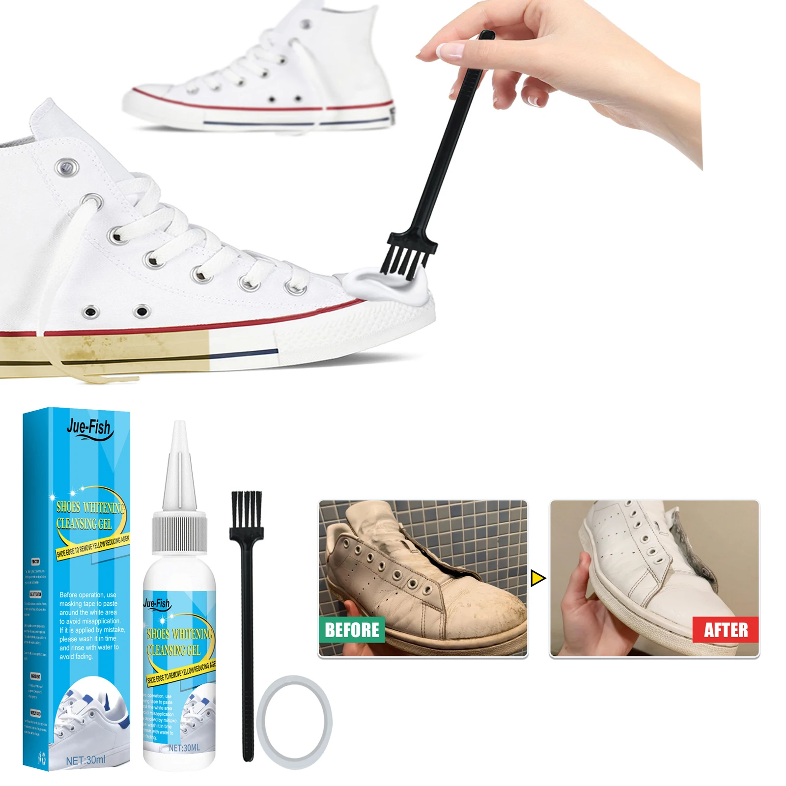 Гель для чистки обуви, комплек – обзор и цена Sneaker Care Cleaning Kit